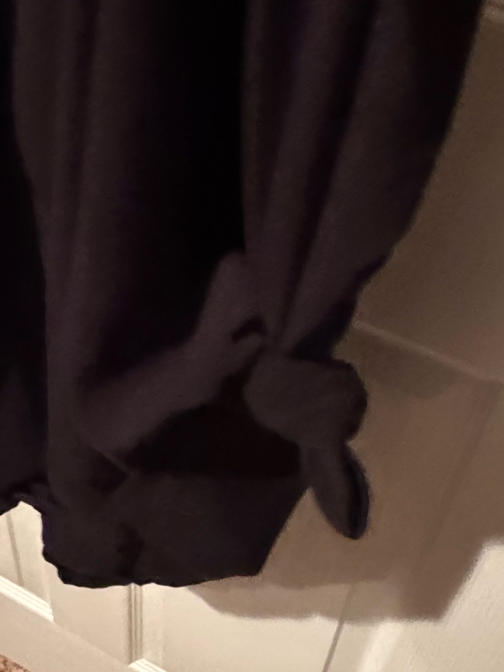 Elan Sz Small-Large V-Back Maxi Slip Dress w/ tie bottom sides, pockets - Picture 7 of 8